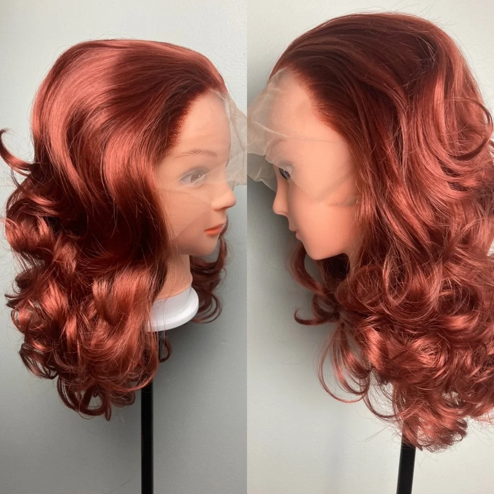 Copper Red Wig,Ginger Lace Front Wig